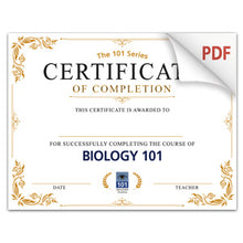 NEW! Course Completion Certificates (PDF)