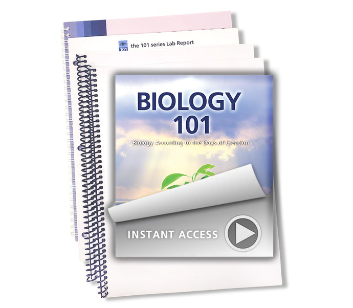 Biology 101 Streaming Bundle – complete Christian homeschool science curriculum with video lessons and companion notebooks by The 101 Series