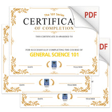 NEW! Course Completion Certificates (PDF)