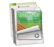 Chemistry 101 Streaming Bundle – complete Christian homeschool science curriculum with video lessons and companion notebooks by The 101 Series