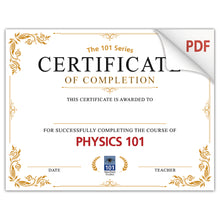 NEW! Course Completion Certificates (PDF)