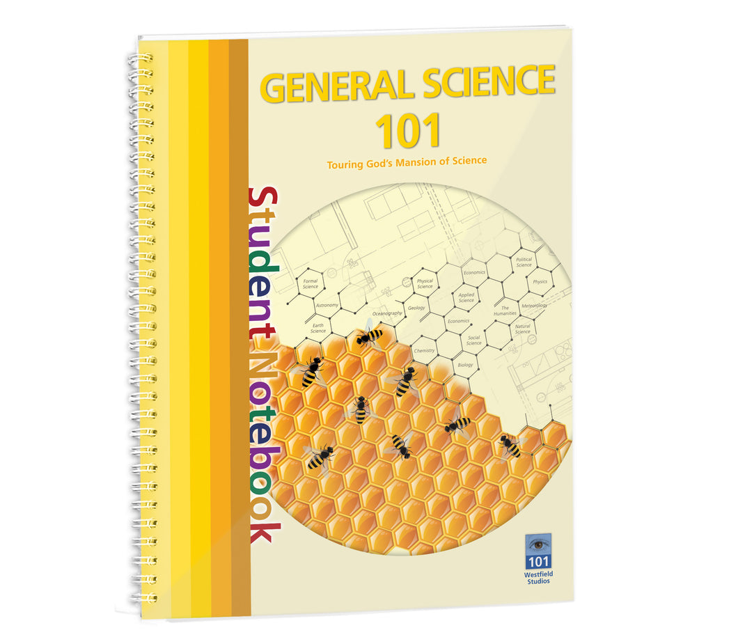 General Science 101 Student Notebook – lined pages for Christian homeschool science note-taking by The 101 Series