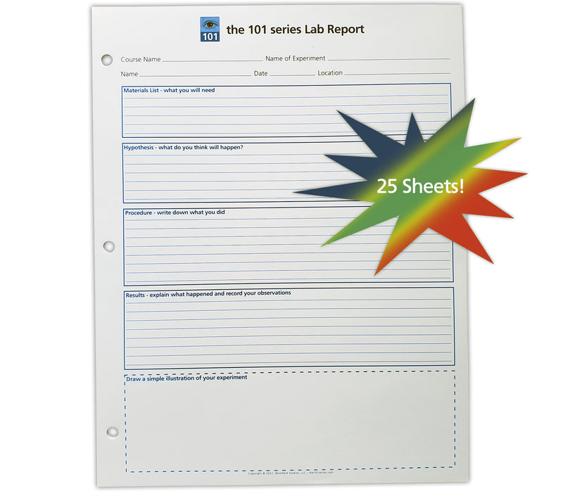 Lab Record Paper Lab Report Notepad – The 101 Series